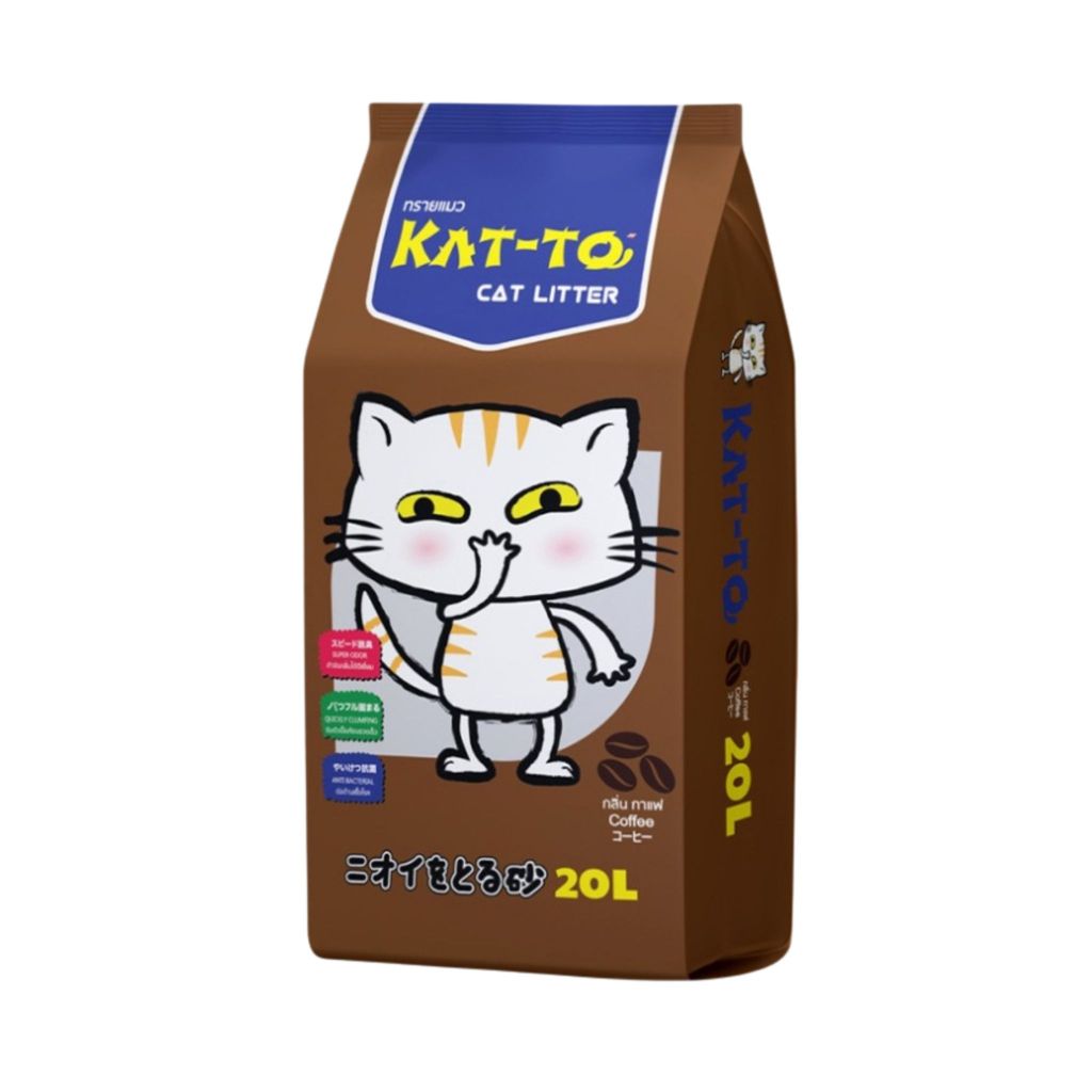 Katto ทรายแมว แคทโตะ ขนาด 20 ลิตร มี 3 กลิ่น
