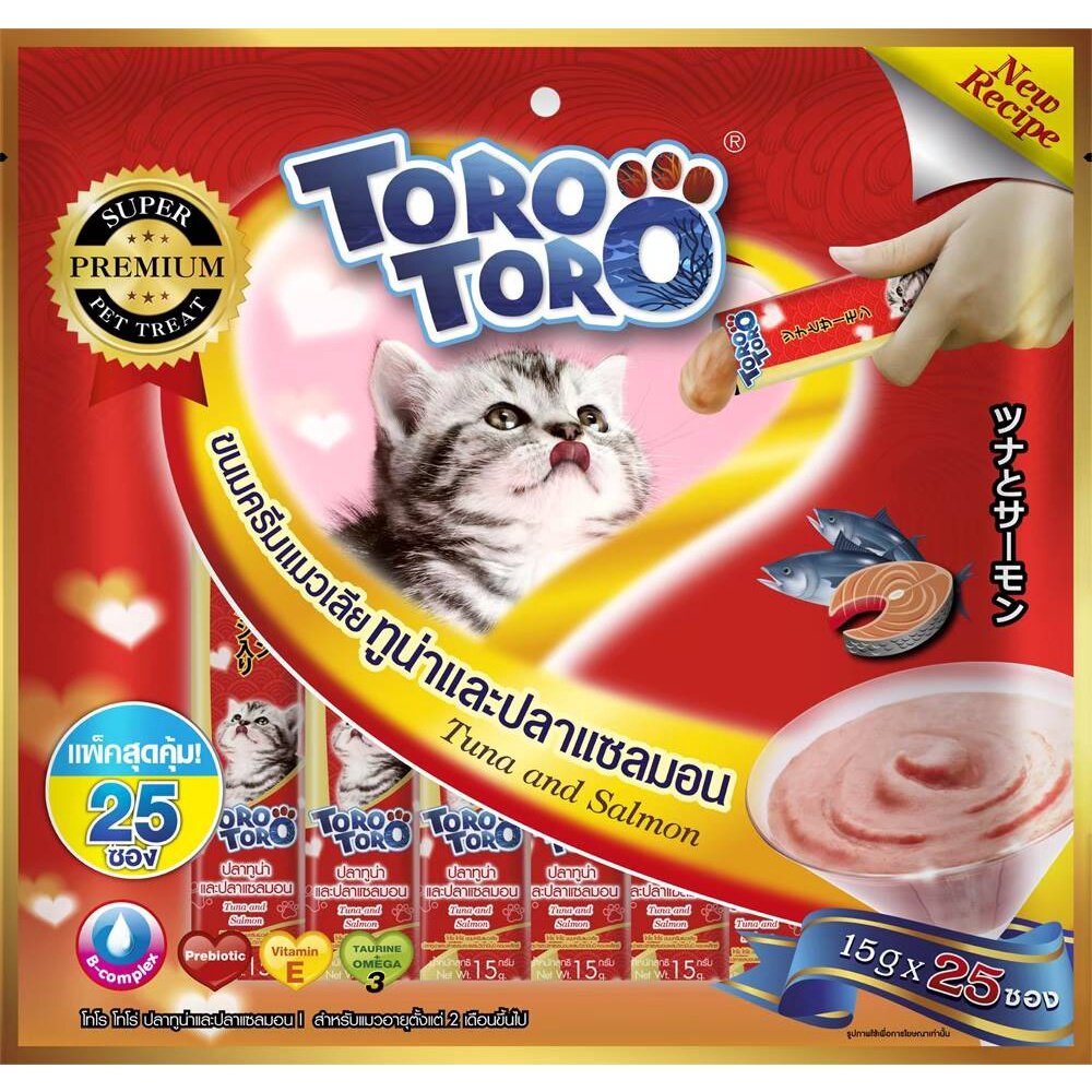 ขนมเเมวเลีย Toro Toro 15 g x 24/25 ซอง