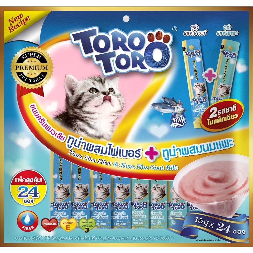 ขนมเเมวเลีย Toro Toro 15 g x 24/25 ซอง