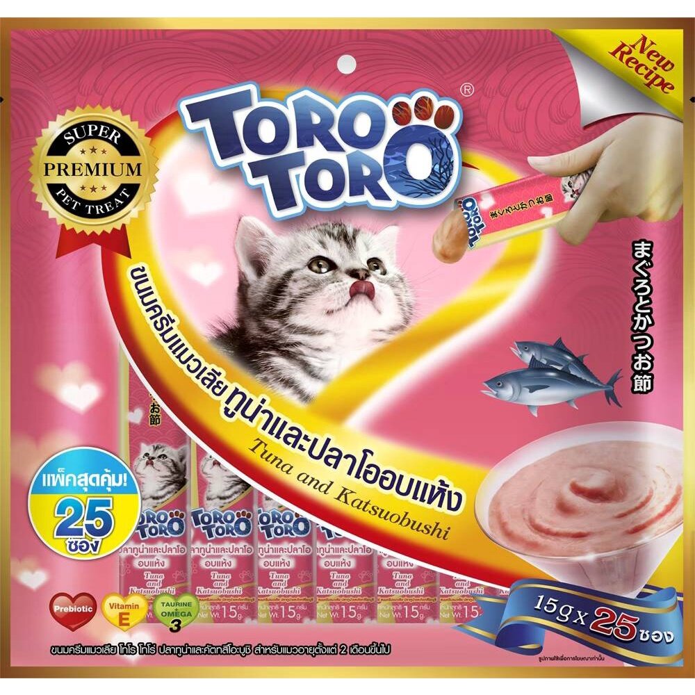 ขนมเเมวเลีย Toro Toro 15 g x 24/25 ซอง