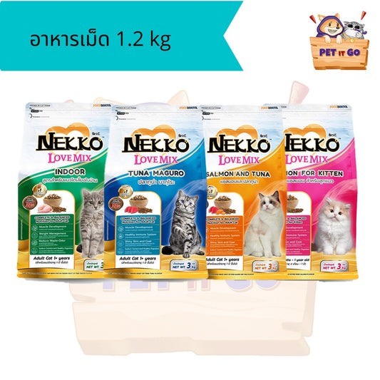 Nekko อาหารเเมวเม็ด  ขนาด 1.2 kg