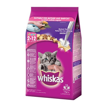 Whiskas อาหารแมวเม็ด ขนาด 1.2 kg