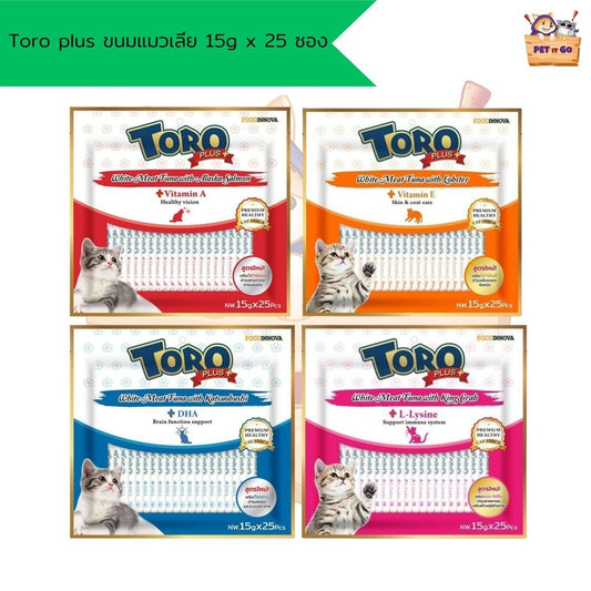 Toro plus ขนมแมวเลีย 15g x 25 ซอง