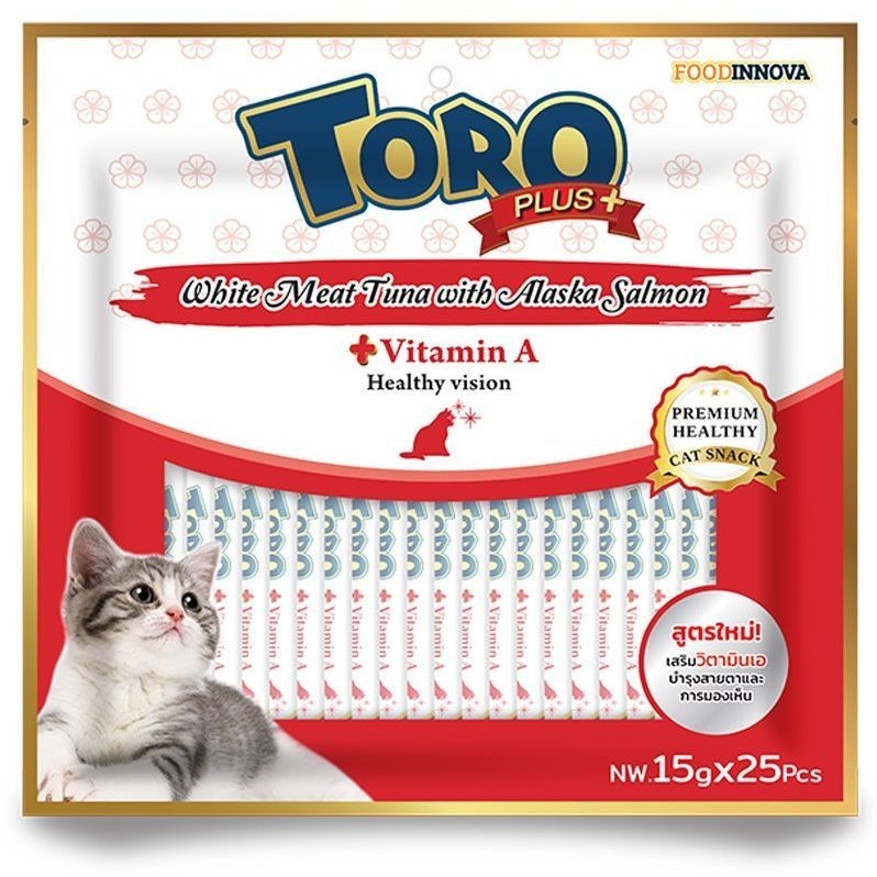 Toro plus ขนมแมวเลีย 15g x 25 ซอง