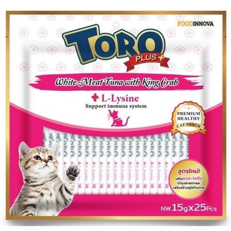 Toro plus ขนมแมวเลีย 15g x 25 ซอง