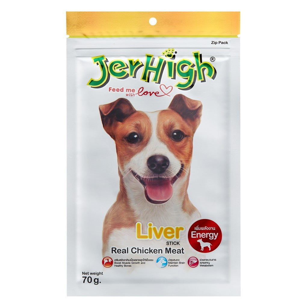 Jerhigh Stick ขนมสุนัขหลากรส ขนาด 50-80g