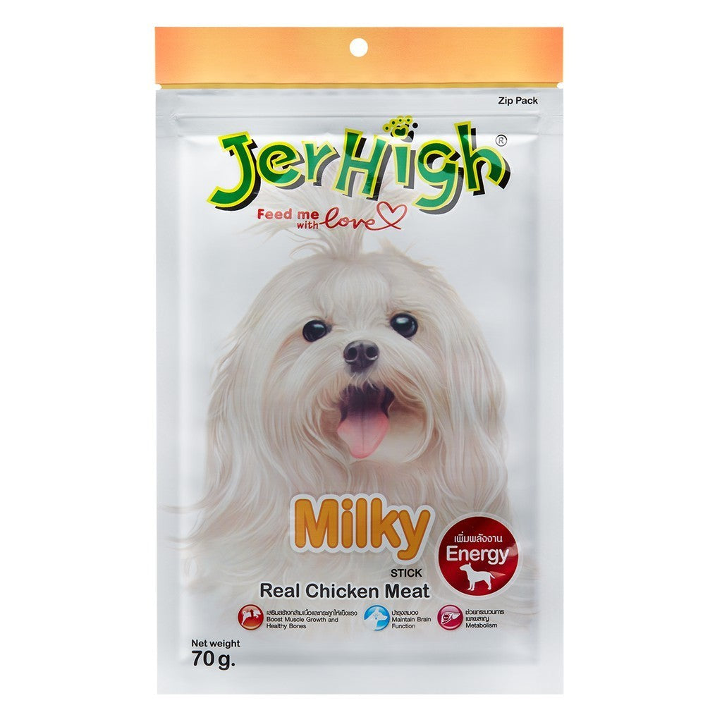 Jerhigh Stick ขนมสุนัขหลากรส ขนาด 50-80g