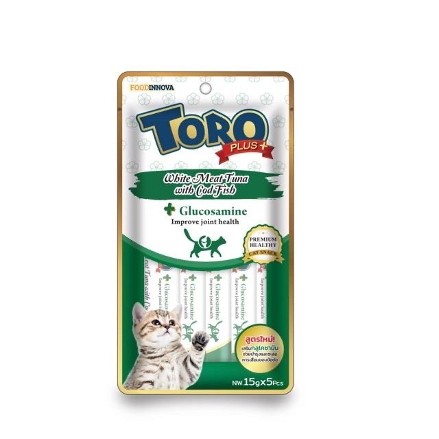 Toro plus ขนมแมวเลีย 15g x 5 ซอง