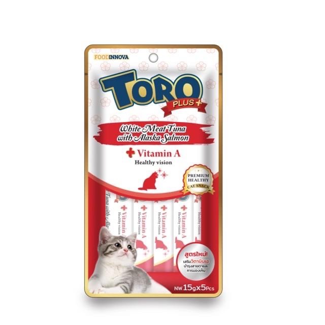 Toro plus ขนมแมวเลีย 15g x 5 ซอง