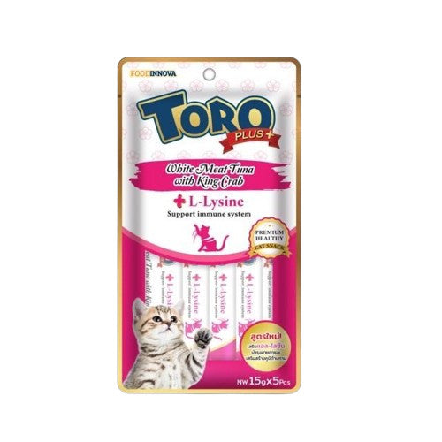 Toro plus ขนมแมวเลีย 15g x 5 ซอง