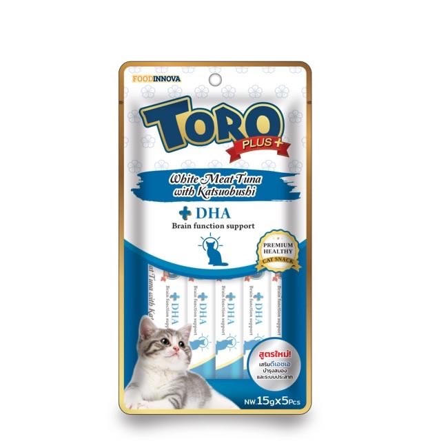 Toro plus ขนมแมวเลีย 15g x 5 ซอง