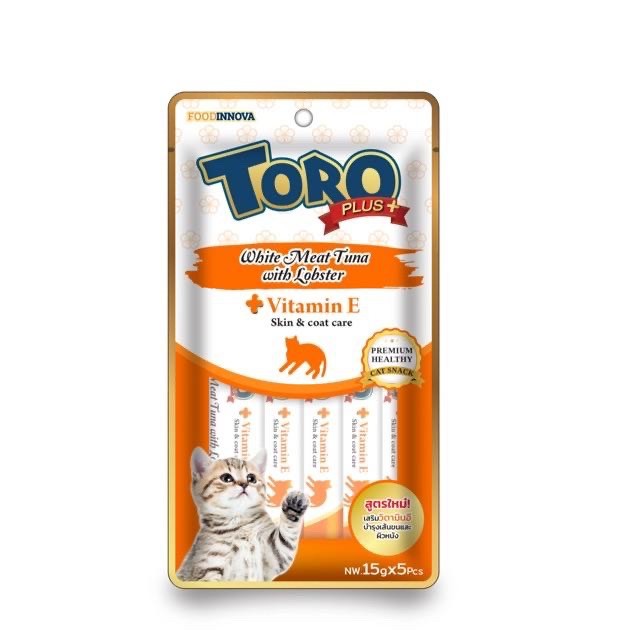 Toro plus ขนมแมวเลีย 15g x 5 ซอง