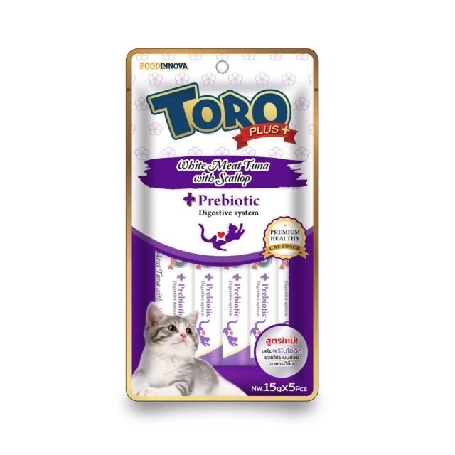 Toro plus ขนมแมวเลีย 15g x 5 ซอง