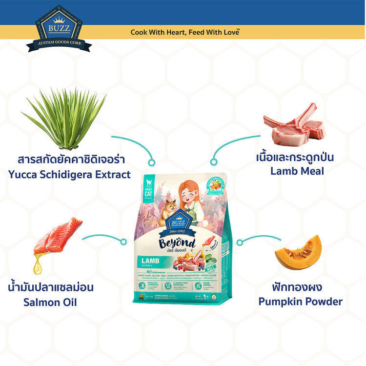 Buzz Beyond บัซซ์ บียอนด์ อาหารแมวเกรดพรีเมียม ขนาด 7 กิโลกรัม