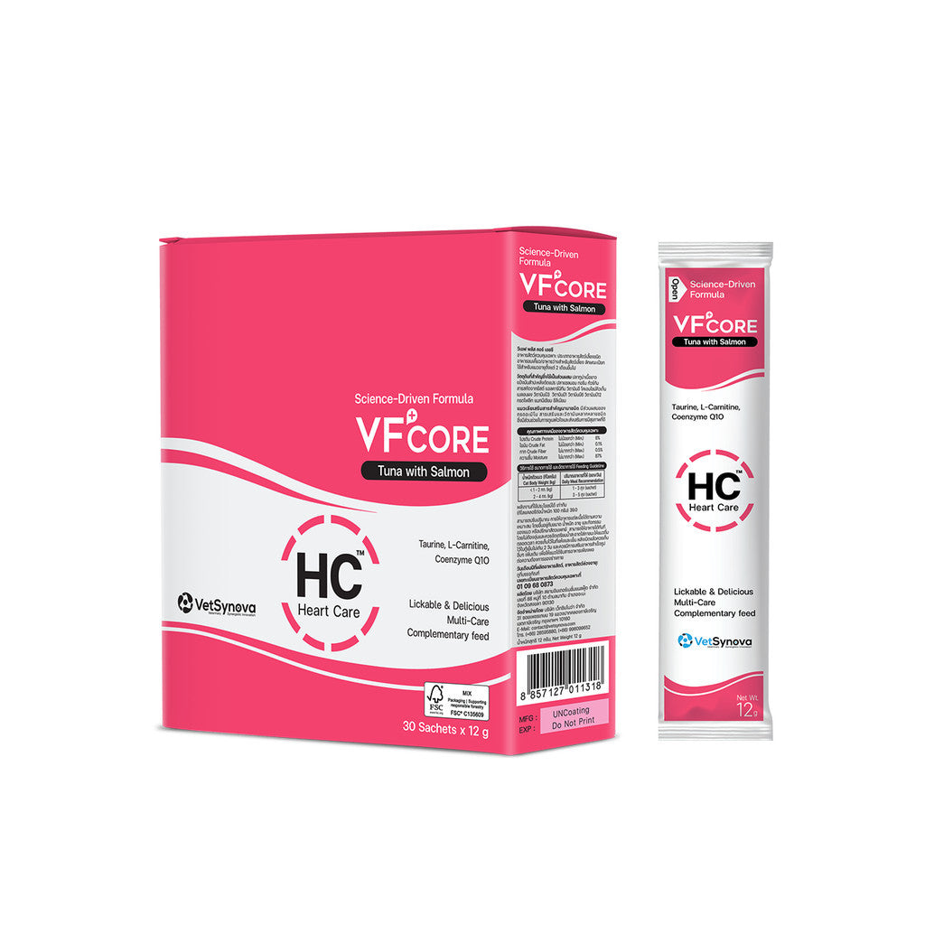 VFcore วีเอฟ คอร์ ขนมแมวเลียเสริมสร้างและบำรุงสุนัขและแมว ขนาด 12g x 30 ซอง