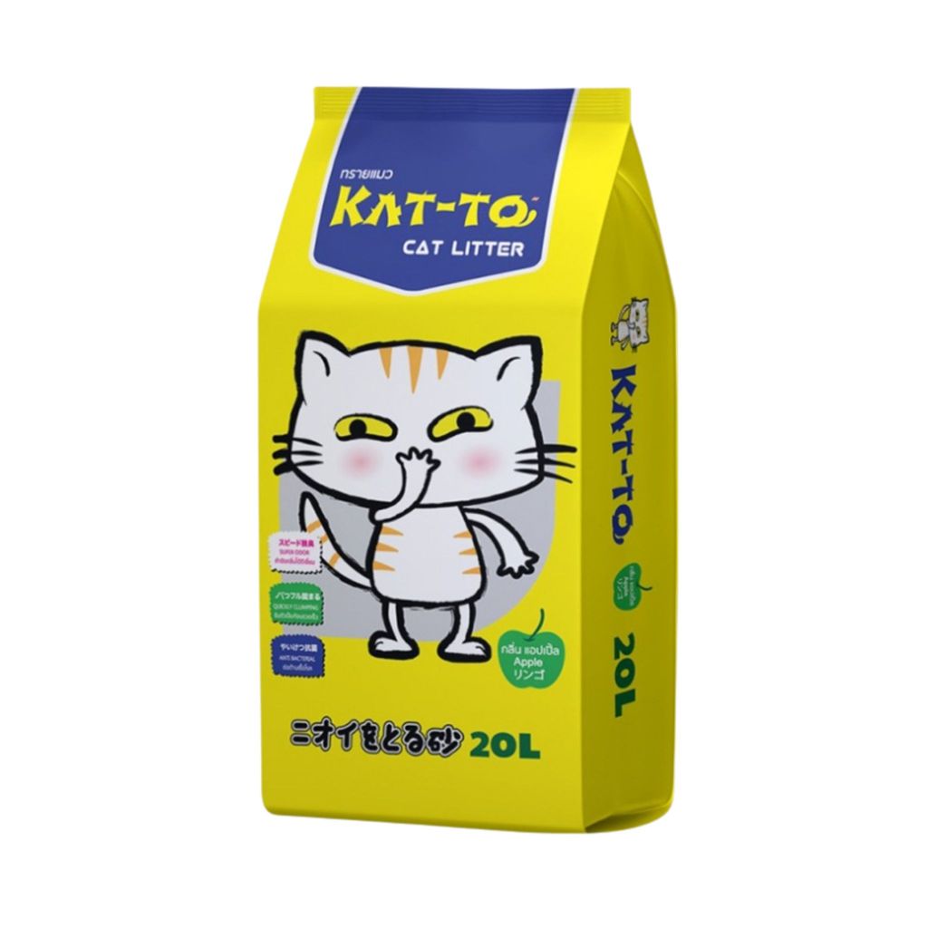 Katto ทรายแมว แคทโตะ ขนาด 20 ลิตร มี 3 กลิ่น