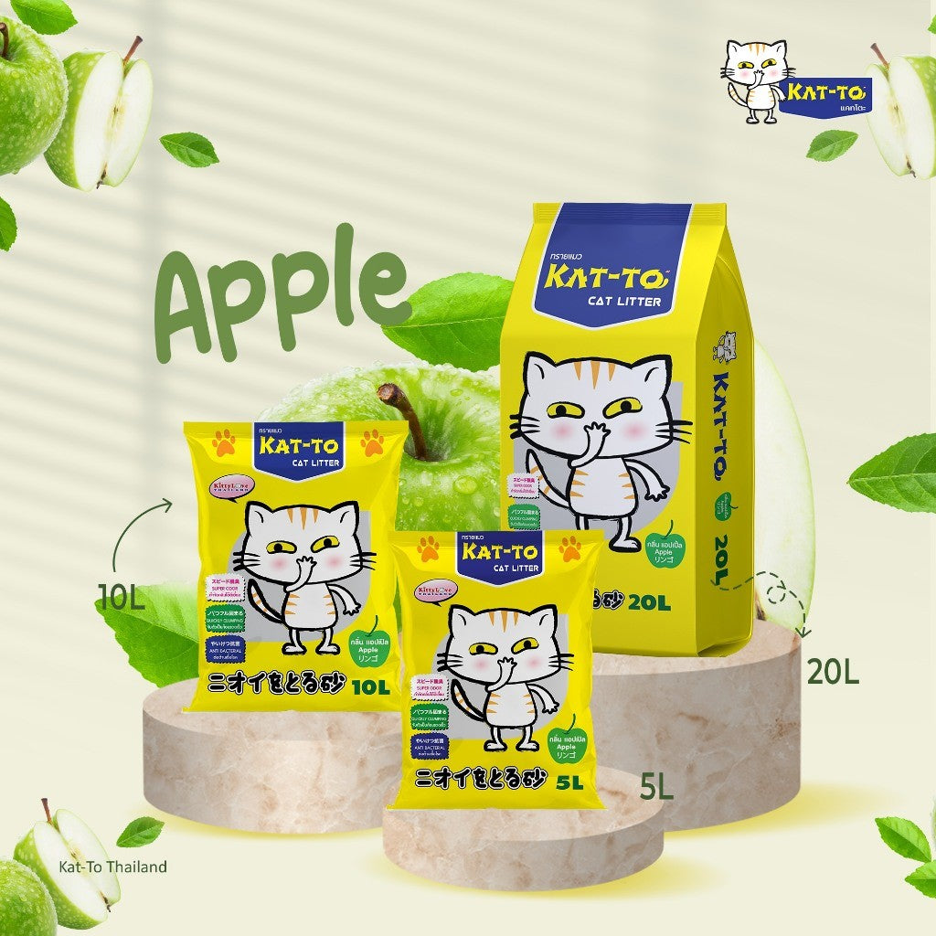 Katto ทรายแมว แคทโตะ ขนาด 20 ลิตร มี 3 กลิ่น