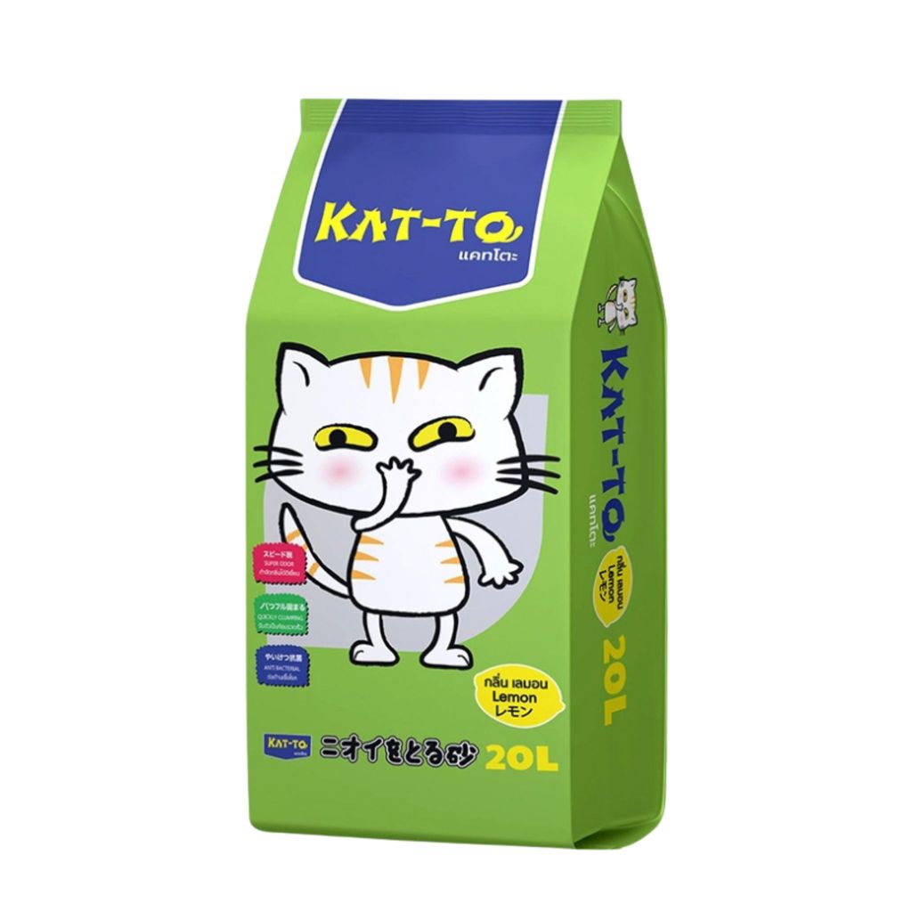Katto ทรายแมว แคทโตะ ขนาด 20 ลิตร มี 3 กลิ่น