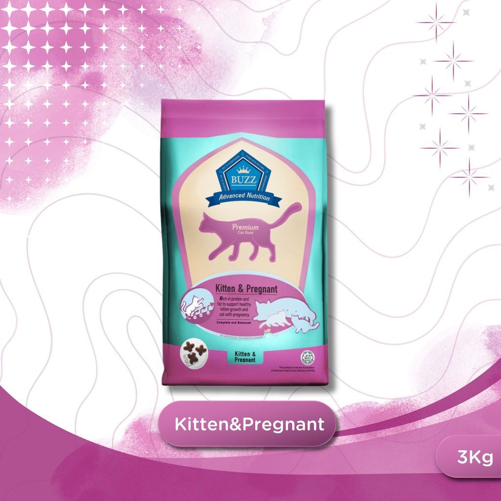 BUZZ Balanced Plus+ Premium อาหารแมวบัซซ์ เกรดพรีเมี่ยม ขนาด 3 Kg