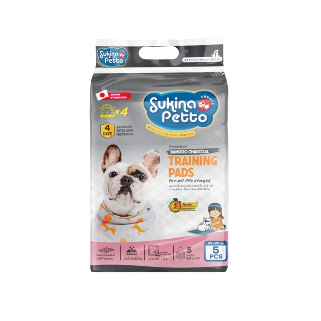 Sukina Petto แผ่นรองฉี่สุนัขเกรดพรีเมี่ยม 3 สูตร 5-10 ชิ้น (Mini Pack)