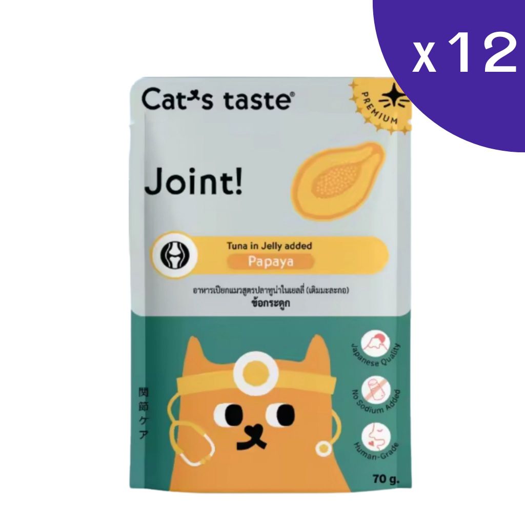 Cat's Taste Healthy อาหารเปียกแมว ไม่ใส่โซเดียม 70g x 12 ซอง