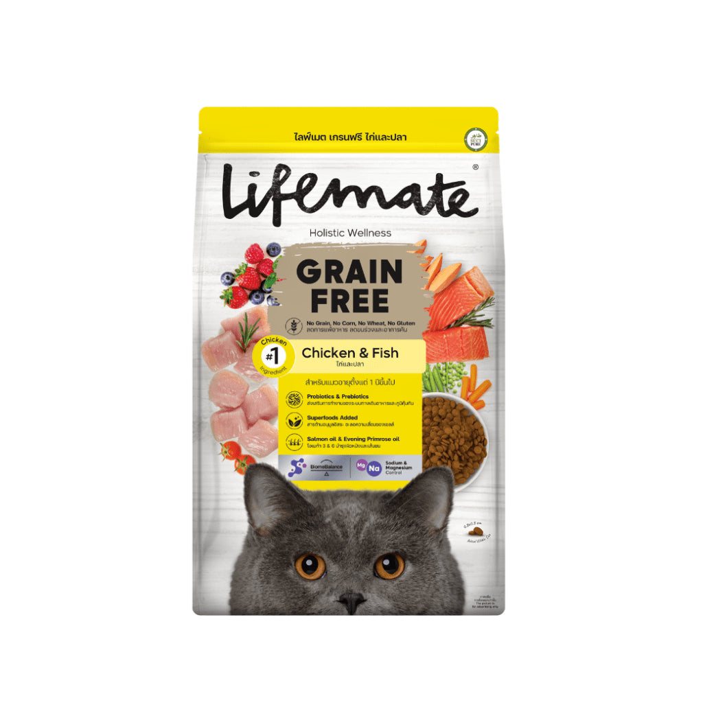 Lifemate ไลฟ์เมท อาหารเม็ดแมว เกรดพรีเมียม ขนาด 1-1.3 kg