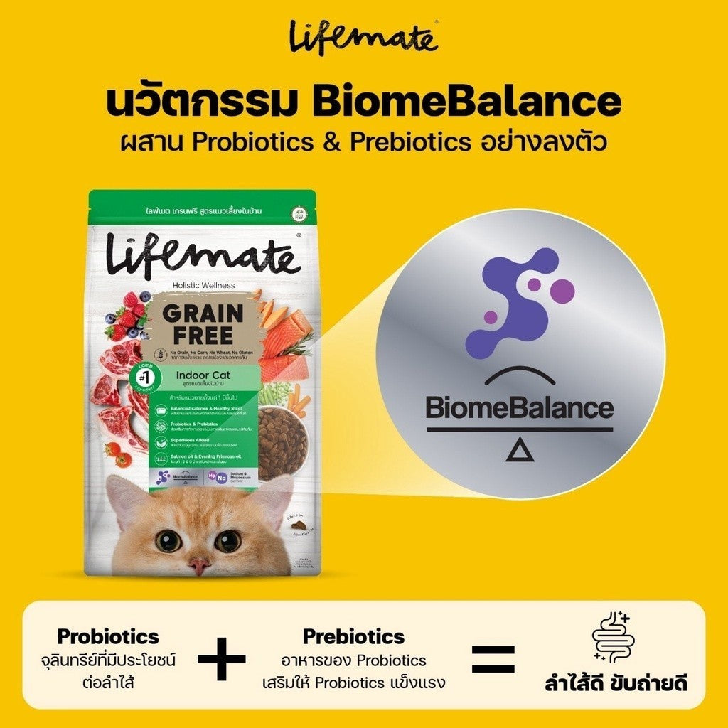 Lifemate ไลฟ์เมท อาหารเม็ดแมว เกรดพรีเมียม ขนาด 1-1.3 kg