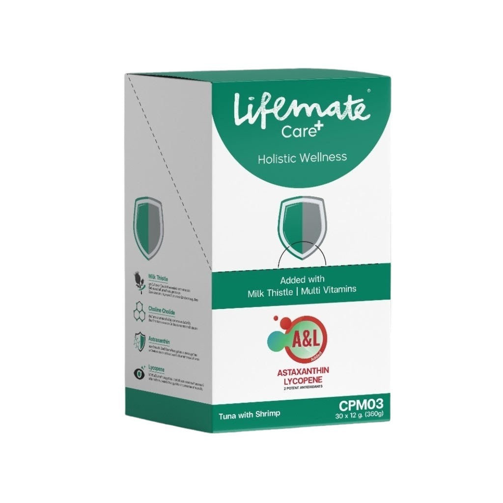 Lifemate Care+ Treat อาหารเสริมในรูปแบบขนมสำหรับแมวและสุนัข แบบกล่อง 12g x 30 ซอง